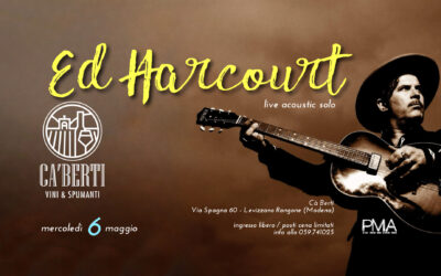 Ed Harcourt live at Cà Berti – mercoledì 6 maggio 2026