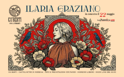 Ilaria Graziano live at Cà Berti – venerdì 22 maggio 2026